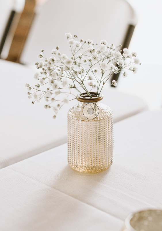 Grande bouteille transparente en verre recyclé avec un design simple - Pot  en verre de style méditerranéen fait à la main pour décorer la maison comme  vase ou vase. : : Cuisine